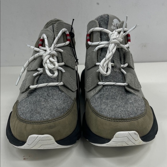 New Sorel Kinetic Rngd Caribou Boots Grey Green Alpine Tundra Size 8.5 - Picture 3 of 9